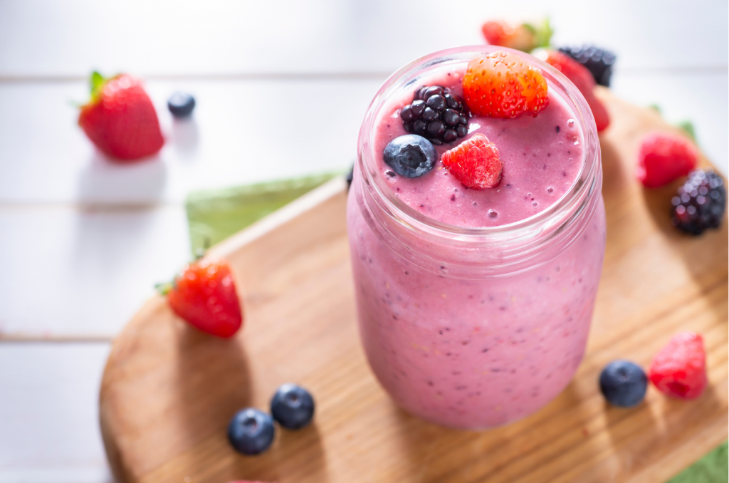 Diät Rezepte - Beeren Joghurt Smoothie