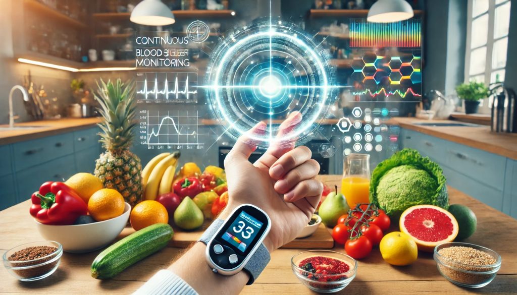 Personalisierte Ernährung dargestellt durch Blutzucker Monitoring