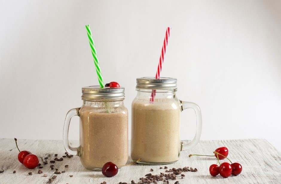 Shakes zum Abnehmen - Erdnussbutter Bananen Shake